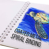 U.S. Art Supply 5.5" x 8.5" Top Spiral Bound Sketch Book Pad, Pack of 2, 30 Sheets Each, 90lb (160gsm) - Acid-Free Heavyweight Paper, Artist US Art Supply