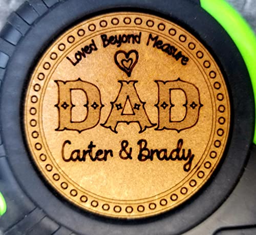 Christmas Gift for Dad | Custom Tape Measure | REAL Wood | Personalized Tape Measure with Custom Kids Names | Loved Beyond Measure | 1-6 Names | Gift - WoodArtSupply