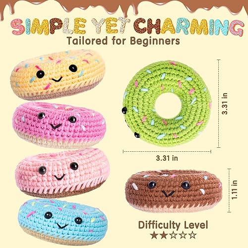 Crochet Kit for Beginners, Beginner Crochet Starter Kit w Step-by-Step Video Tutorials, Learn to Crochet Kits for Adults & Kids, DIY Knitting Crochetta