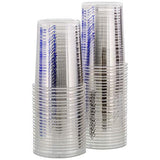 TCP Global 20 Ounce (600ml) Disposable Flexible Clear Graduated Plastic Mixing Cups - Box of 50 Cups - Use for Paint, Resin, Epoxy, Art, Kitchen, TCP Global