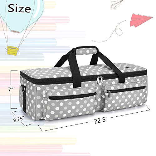 LUXJA Carrying Bag Compatible with Cricut Explore Air and Maker, Tote Bag Compatible with Cricut Explore Air, Silhouette Cameo 4 and Supplies (Bag LUXJA