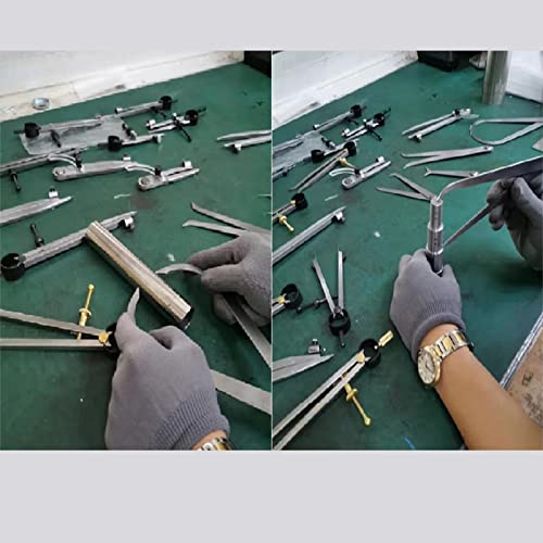 Outside Spring Caliper, Boomerang Leg External Caliper Divider Set with Copper Fitting, Spring Caliper for Woodworking Turning Lathe Projects(190mm / Yuecoom