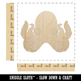 Cute Octopus Unfinished Wood Shape Piece Cutout for DIY Craft Projects - 1/8 Inch Thick - 6.25 Inch Size Sniggle Sloth