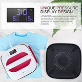 HTVRONT Heat Press Machine for T Shirts, 10"X10" Portable T Shirt Press Machine, Fast Heat-up Iron Press Heat Transfer Machine for Hat, Vinyl, HTVRONT