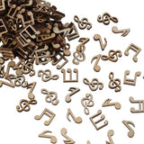 hobbyhub 300Pcs Music Notes Wooden Cutouts, Unfinished Label, DIY Unfinished Card Home Decoration hobbyhub