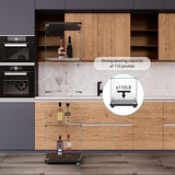 FLYMUHJIA Curio Cabinet Glass Display Case for Collectibles with Door, 4 Display Shelves Showcase, 64.2”Hx16.9''Lx 14.6''W Black FLYMUHJIA