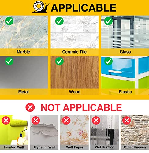 CZoffpro Double Sided Tape Heavy Duty - Clear Mounting Adhesive Two Tape, Transparent Strong Removable Stick Wall Strips Picture Carpet - Arts & CZoffpro