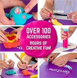 GirlZone Air Dry Clay Ultimate Craft Kit, Over 100 Piece Kids Modeling Clay Set, Air Dry Clay for Kids with No Baking Required, Arts and Crafts for GirlZone