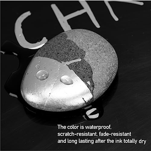 ZEYAR Liquid Chrome Marker Paint Marker, Silver Mirror Pen for smooth surfaces, High-gloss Mirrored display effects, Medium Point, set of 2 ZEYAR