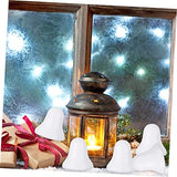 KALLORY 160 pcs Ring The Bell Unfinished Christmas Hanging Pendant Model Hanging Bell Graffiti Lovely Christmas Pendants Decorations for Home KALLORY