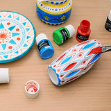 MONT MARTE Ceramic Paint Set Signature 26 x 0.7 US fl.oz (20ml) Multicolor, Vibrant Ceramic Paint, Suitable for Porcelain, Glass, China, Acrylic MONT MARTE