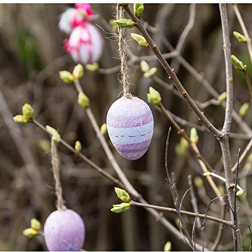 Pack of 12 Paper Mache Egg Ornaments by Factory Direct Craft - DIY Unfinished Blank Papier Mache Easter Eggs to Paint and Decorate (Size- 2-1/4" - WoodArtSupply