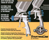 DeVilbiss 802342 StartingLine HVLP Gravity Spray Gun Kit, 2.7, Factory DeVilbiss