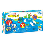 Imagimake Junior Abacus Skill Building Activity Set (3Years +) to Help Learn Shapes, Numbers, Counting, Speech and Language, 8 mm & 10 mm Foam Imagimake