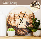 ilauke 14 Inch Wood Circles for Crafts, 4Pcs Blank Wooden Rounds Discs, 1/4 Inch Thick Wood Rounds for Crafts, Door Hangers, Wood Signs, Painting, ilauke