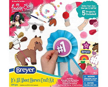 Breyer Horses All About Horse Craft Set | 5 Project Set | Painting, Sewing, Paper Crafts | Model #4243 - WoodArtSupply
