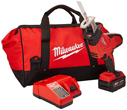 Milwaukee 2625-21 M18 18V Hackzall Cordless One-Handed Reciprocating Saw Kit - WoodArtSupply