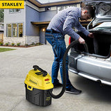 Stanley SL18910P-3 Wet/Dry, 3 Gallon, 3 Horsepower, Portable Car Vacuum, 3.0 HP AC, Black+Yellow Stanley