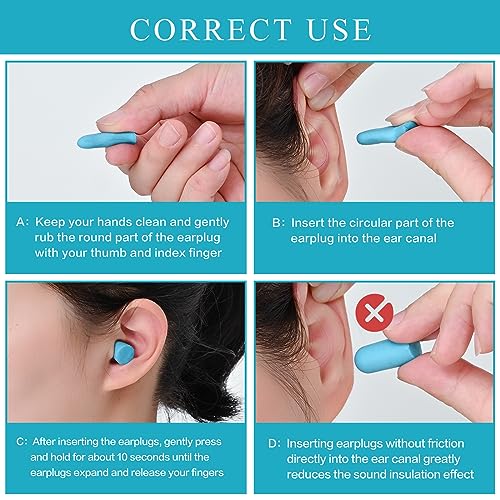 Lenicany 30Pair Soft Foam Ear Plugs, 35dB Disposable Sound Blocking Noise Cancelling Ear Plugs for Concerts Loud Music/Shooting Guns/Work Lenicany