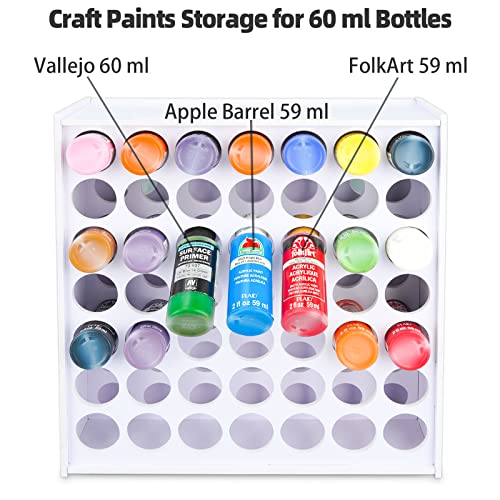 Sanfurney Paint Storage Tray, 21 Compartment Arts and Crafts Supply Storage Paint Organization