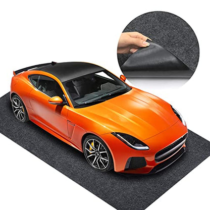 Garage Floor mat, Oil Spill mat, Large Vehicle Garage mats, Premium Absorbent Oil Pad, Garage Carpet for Golf Carts,Motorcycles,Protect Garage and