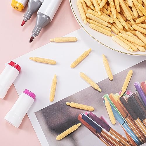 OIIKI 70PCS Replacement Marker Pen Tips, 28x4.5mm Acrylic Paint Marker Nib Tips, Paint Supplies for Marker Pens OIIKI