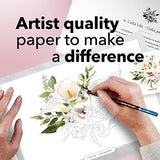 Castle Arts Flowers Colouring Book | 36 Mindfulness-Inspiring Blooms Curated by in-House Artists with Colour Reference Guide | No Show-Thru Artist Castle Art Supplies