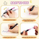 ABEIER Glitter Markers Pens, 12 Colors Sparkle Acrylic Metallic Paint Pens, Fine Point Tip, Water-based Ink for Rock Painting, Stone, Mugs, Ceramic, ABEIER