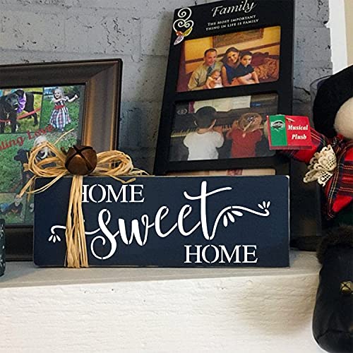 CZONG 21 Pieces Letter Stencils for Painting on Wood Canvas Laser Cut Painting Stencil - Large Alphabet Welcome Calligraphy Font Suitable for Home CZONG