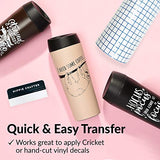 Clear Vinyl Transfer Paper for Cricut Transfer Tape for Vinyl Transfer Tape Roll 50 Feet Contact Paper 12" Wide Roll Paper Transfer Tape for Vinyl HIPPIE CRAFTER