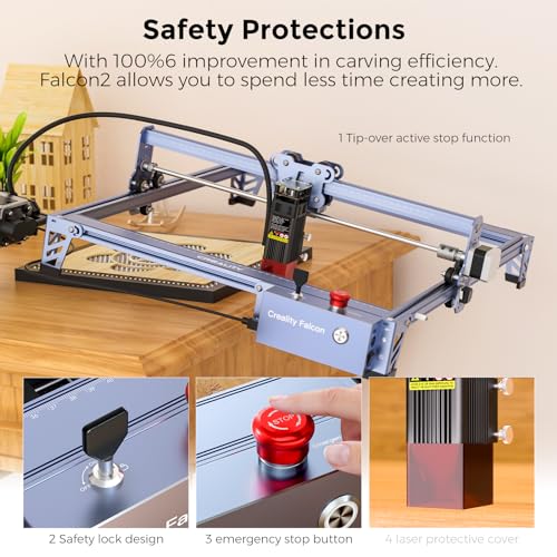 Creality Laser Engraver Pro 10W, Laser Cutter for Personalized Gifts,72W High Accuracy DIY Laser Engraving Machine with Air Assist,CNC Machine and