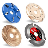 Pomsare Upgraded Wood Carving Disc Grinding Wheel, Angle Grinder Attchments Wood Shaping Disc Cutting Wheel, Grinder Wood Carving Tools for Angle Pomsare