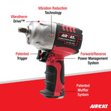 AIRCAT Pneumatic Tools 1178-VXL: 1/2-Inch Vibrotherm Drive Impact Wrench 1,300 ft-lbs - Standard Anvil AIRCAT