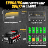 FERRYBOAT 7.0Ah Replacement for Dewalt 20V Max Battery DCB200 DCB201 DCB203 DCB204 DCB206 DCB180, Compatible with Dewalt 20 Volt DCD/DCF/DCG Series FERRYBOAT