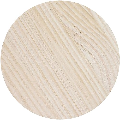 Bright Creations Unfinished Wood Round Plaques for DIY Crafts (2 Pack), 8 Inches