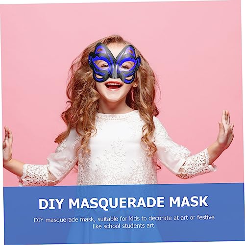 NOLITOY 50 Pcs Diy Hand Painted Mask Therian Mask Cosplay Blank Mask Kids Unfinished Masks Paintable Half Masks Blank Masks to Decorate Party Masks NOLITOY