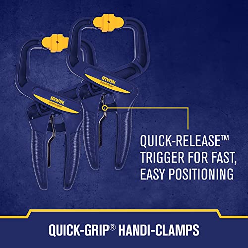 IRWIN QUICK-GRIP Woodworking Clamps Set, Quick Release Triggers, 6 Inch, 8 Piece Set (IRHT83220) IRWIN