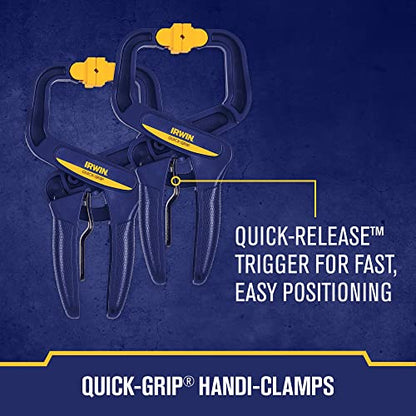 IRWIN QUICK-GRIP Woodworking Clamps Set, Quick Release Triggers, 6 Inch, 8 Piece Set (IRHT83220)