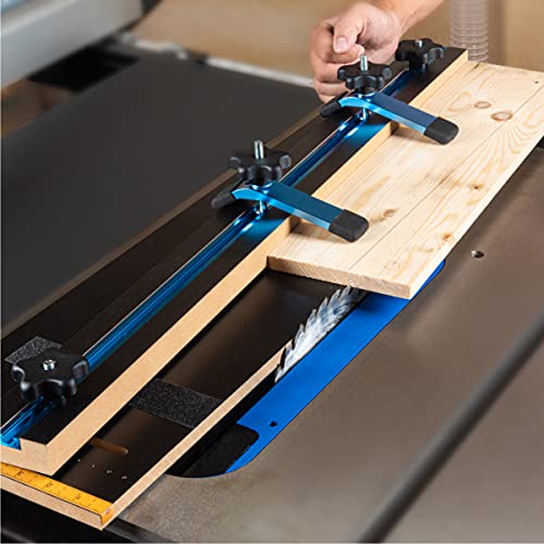 POWERTEC 71395 Taper/Straight Line Jig for Table Saws with 3/4” Wide by 3/8” Deep Miter Slot POWERTEC
