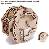 Wood Trick Halloween Wooden Music Box Kit - Addams Melody - w/Red Lighting - 3D Wooden Puzzle for Adults and Kids to Build - Engineering DIY Project Wood Trick