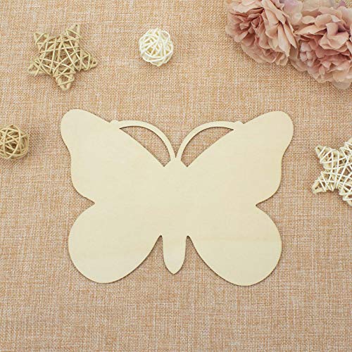 Blank Butterfly Wood Slices, Unfinished Wood Cutout,DIY Craft Ornaments Craft 6pcs Samanter