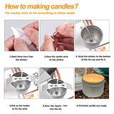 BBAXI Candle Making Kit Supplies Tools - Soy Beeswax DIY Crafts Candle Wax kit Supply Set for Adults Beginners Candle Melting Pouring Pot with Jars BBAXI