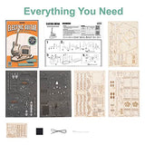 ROKR Toy Guitar DIY Kit,STEM Projects for Kids 8-12,Model Kits for Adults,3D Wooden Puzzles for Adults and Kids ROKR