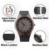 Kenon Personalized Wood Watches Gifts for Men, Engraved Handmade Mens Wood Watches for Dad Christmas Anniversary Father's Day Gifts Kenon