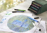 Faber Castell 60 Piece Pitt Artist Brush Pen Set Gift Box Faber-Castell