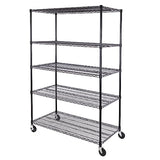 Seville Classics UltraDurable Heavy Duty NSF Solid Steel Wire Rack Storage Unit, Organizer for Garage, Warehouse, Office, Restaurant, Classroom, Seville Classics