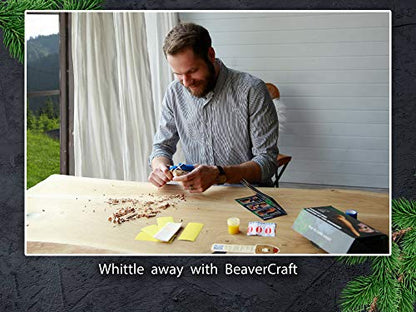 BeaverCraft Wood Carving Kit Comfort Bird DIY Kits for Adults & Teens Whittling Knife Kit for Beginners Kids Hobbies Adult Craft Kits - Wood Carving