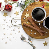 LUTER 500 x Handmade Wooden Star Embellishments Unfinished Cutout Blank Wooden Star Slices Embellishments for Christmas, Wedding, Party, DIY LUTER