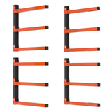 TORACK Lumber Storage Metal Rack, Wood Rack Organizer, 3-Level Wall Mount, Wood Storage System, Durable Sheet Screws, Workshop Rack(2PCAK) TORACK