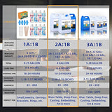 OYOOWOOA Deep Pour Epoxy Resin 4 Gallons Kit 2:1 Liquid Resina Epoxica Transparente Crystal Clear Casting Resin for Garage Floor River Tables Live OYOWOOA
